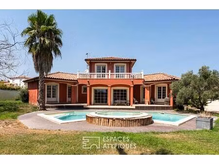 maison d'architecte néo provençale dans un quartier prisé de narbonne