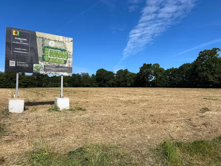 vente terrain 313 m² romagné (35133)