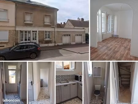 maison de bourg rénovée avec garage – centre de trun