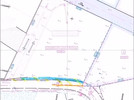 l'isle-sur-la-sorgue  terrain constructible de 726 m² viabilisé avec permis accordé