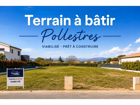 terrain à bâtir de 200 m2 à pollestres
