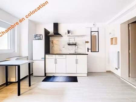chambre en colocation - rdc - 17.04 m2 - meublé