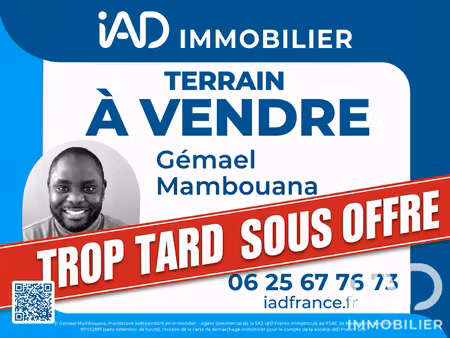vente terrain à bâtir 207 m²