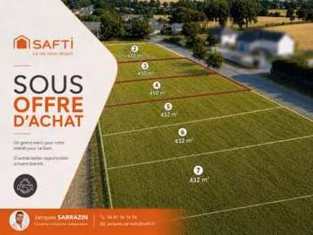 vente terrain à guipry-messac (35480) : à vendre / 900m² guipry-messac
