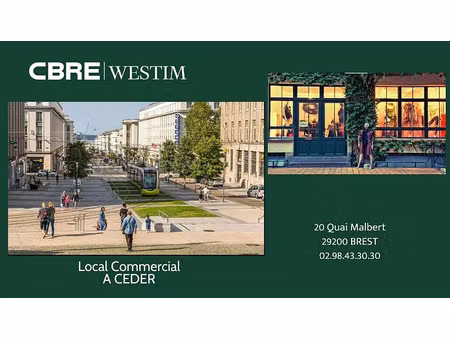 location commerce brest 342 m²