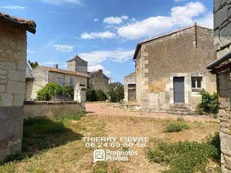 a vendre curçay sur dive - ensemble immobilier rénové et à rénover sur 1500 m2 de terrain