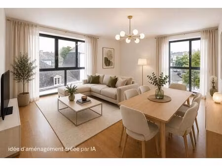 appartement t4 lumineux de 80 m² – plein centre-ville de mayenne avec garage et cave