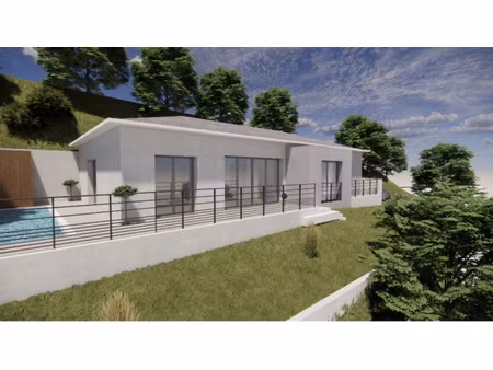 bastia agliani – villa plain-pied 120m² jardin 725m² + piscine + 2 terrasses – le parc lou