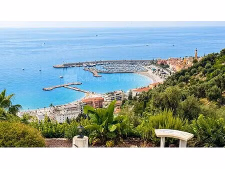 vue spectaculaire villa avec piscine a menton