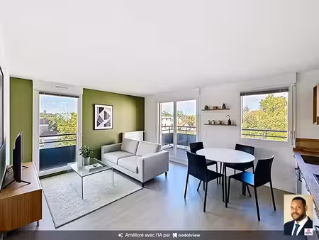 appartement longjumeau 3 pièces 59 m² avec balcons et stationnements
