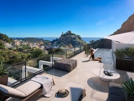 èze  exceptionnelle villa-sur-le-toit avec piscine privative et vue mer panoramique