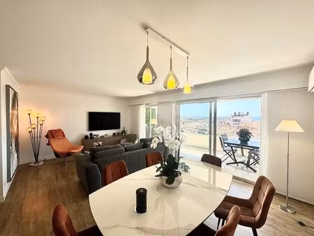 cannes – petit juas – 2 pièces rénové avec vue mer