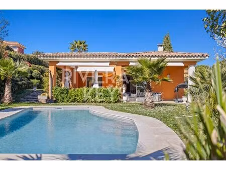 mandelieu – minelle : élégante villa dans domaine privé et sécurisé avec piscine