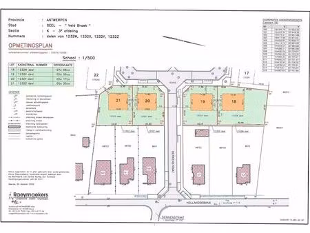 terrain à vendre à berkenstraat geel (rbw57201)