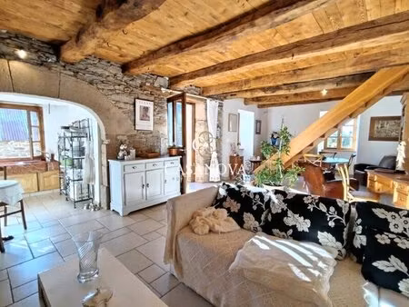 maison de village 110 m² rénovée avec terrasse  cheminée et potentiel d'aménagement entre.