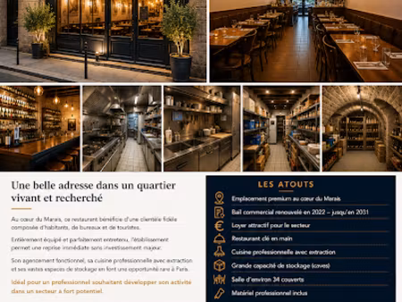 vente locaux professionnels 0 pièces 70 m² à paris 4ème (75004)  329 000 €
