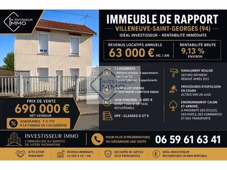 vente local d’activités villeneuve saint georges 94190 173m²