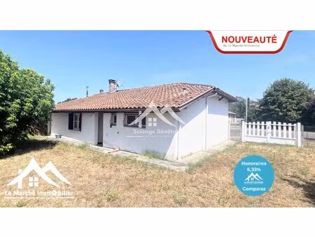 maison de plain-pied avec grand terrain constructible houeillès