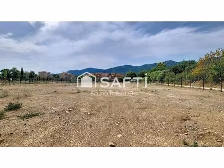 vente terrain 225 m² villelongue-dels-monts (66740)