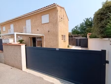 maison 3 faces avec jardin et 2 places de parking à vendre à barcarès village
