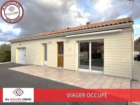 **viager occupé** à vendre en exclusivité 16700 ruffec (charente) maison de plain-pied t4 