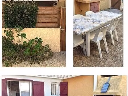 location à l année  barcarès cap de front - t3 35 m² + jardin 30m²