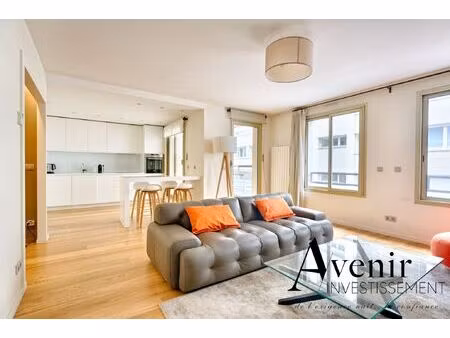 lyon 6 - t3 - 77 m2 meuble - appartement meuble