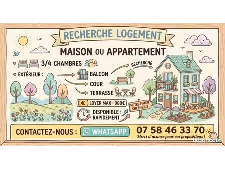 recherche location maison ou appartement