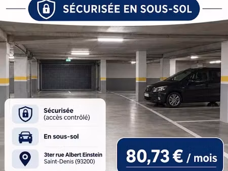 location parking à saint-denis (93200)  81 €