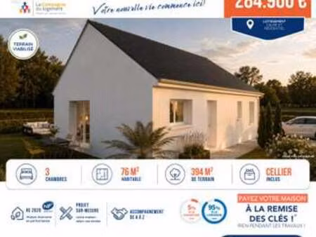vente maison à grandchamps-des-fontaines (44119) : à vendre / 76m² grandchamps-des-fontain