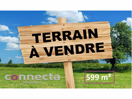 amboise  terrain 599 m2 à batir  proche commodités