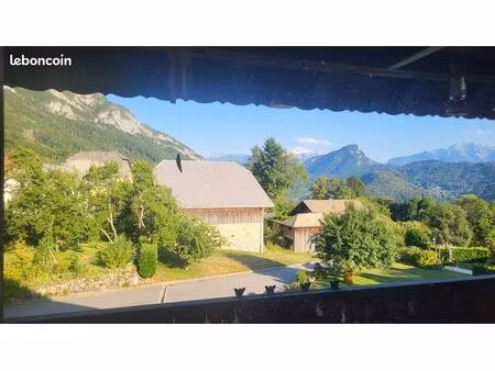 t3 86m² messy - mieussy : face au mont blanc