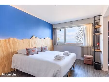 studio meublé évian vue lac 36 m² + parking – idéal lausanne