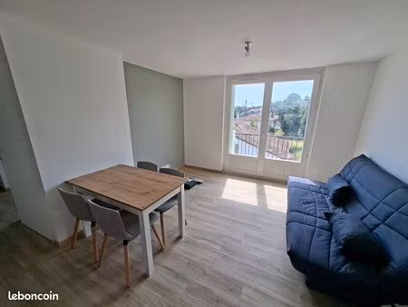 appartement t2 meublé de 59 m² avec balcon – rénové à neuf – clim réversible – centre-vill