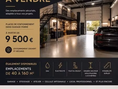garages & stationnements à vendre