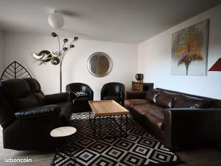 maison meublée 3 chambres  jardin  libre fin aout