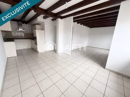 appartement en duplex de 89m² situé au calme à sarralbe