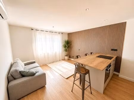 t3 entièrement rénové avec climatisation  balcon  stationnement et cave
