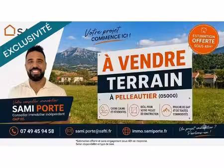 terrain constructible viabilisé à vendre