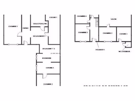 maison familiale 6 pièces – 4 chambres – parcelle de 365 m² – fort potentiel après rénovat