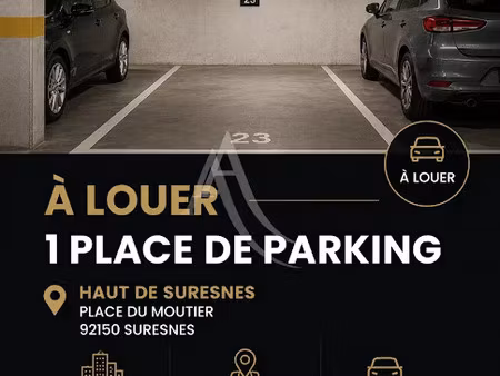 location parking à suresnes (92150)  80 €