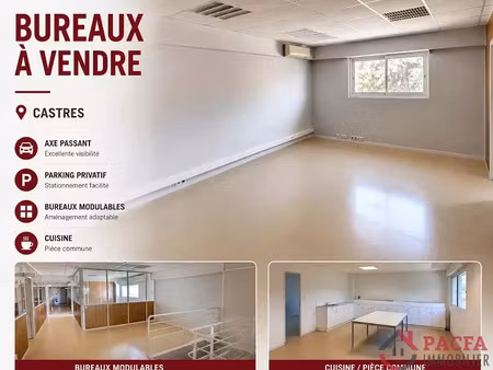 vente locaux professionnels 11 pièces à castres (81100)  190 000 €