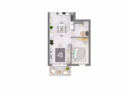 location appartement 2 pièces 44 m² à draguignan (83300)  682 €