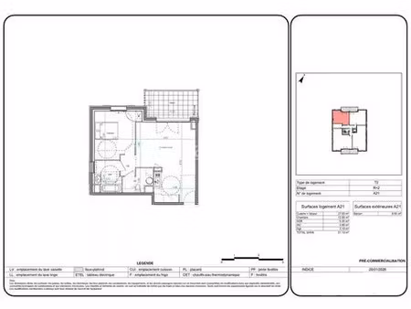 vente appartement 2 pièces 51 m² praz-sur-arly (74120)