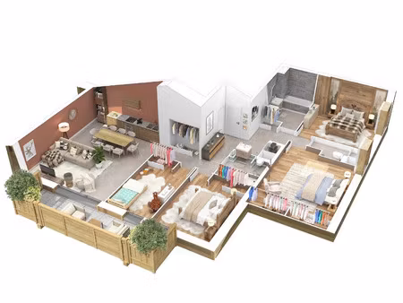 vente appartement 5 pièces 108 m² saint-jean-de-sixt (74450)