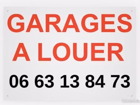 garages à louer