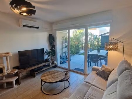appartement t2 de 40 m² avec jardin  terrasse  garage et piscine