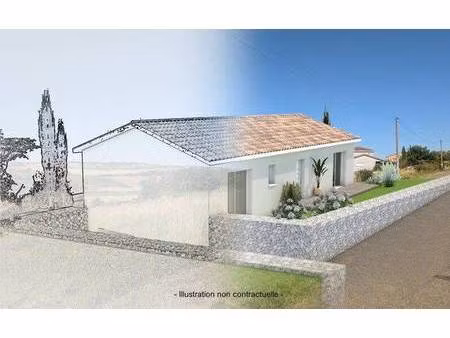 terrain avec maison neuve à vendre