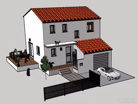 tarascon terrain + maison + garage 239 900 euros
