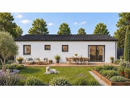 terrain avec maison neuve à vendre